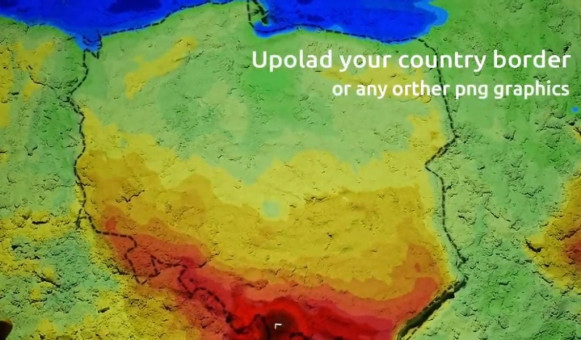 Augmented Reality Sandbox - News 9 Country border